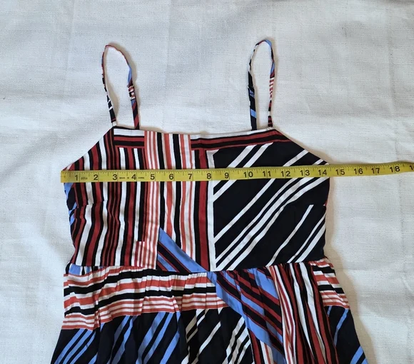 Maurices American Striped Midi Dress Patriotic Americana Summer Size XS - Picture 6 of 9